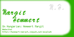 margit hemmert business card